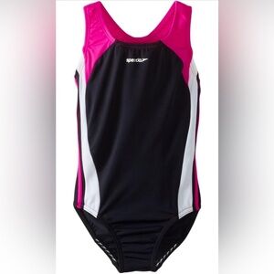 Speedo Girl's Swimsuit One Piece Infinity Splice Thick Strap